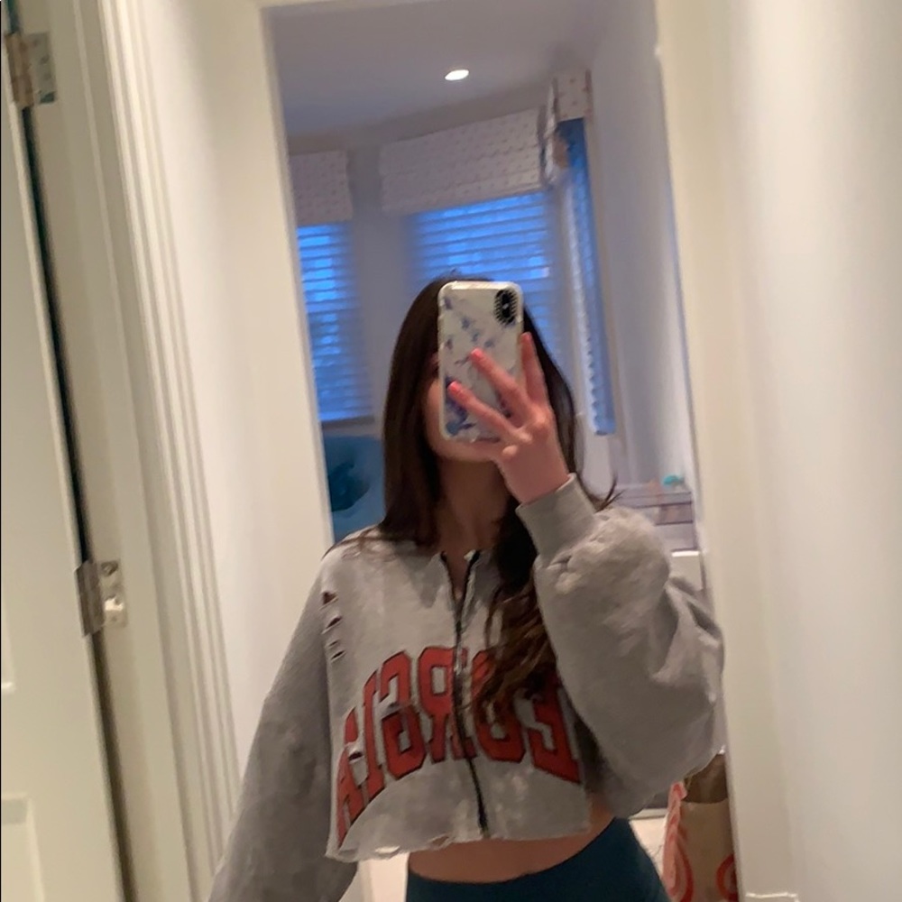 Cropped Georgia sweatshirt